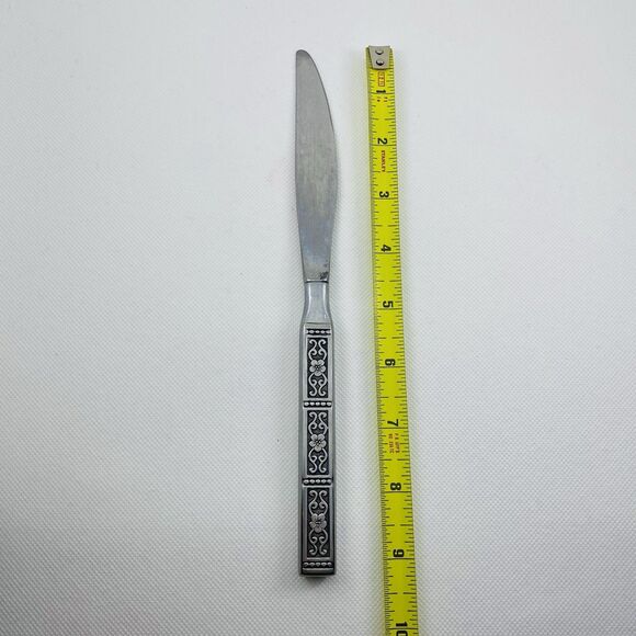 Isabella Steak Knife Oneida Community 91/4 inch Stainless Black Accent - Picture 7 of 8
